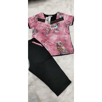 Bộ lửng Quỳnh Anh ,áo lụa 3d xịn,quần cotton mịn sale sốc(có size đại)