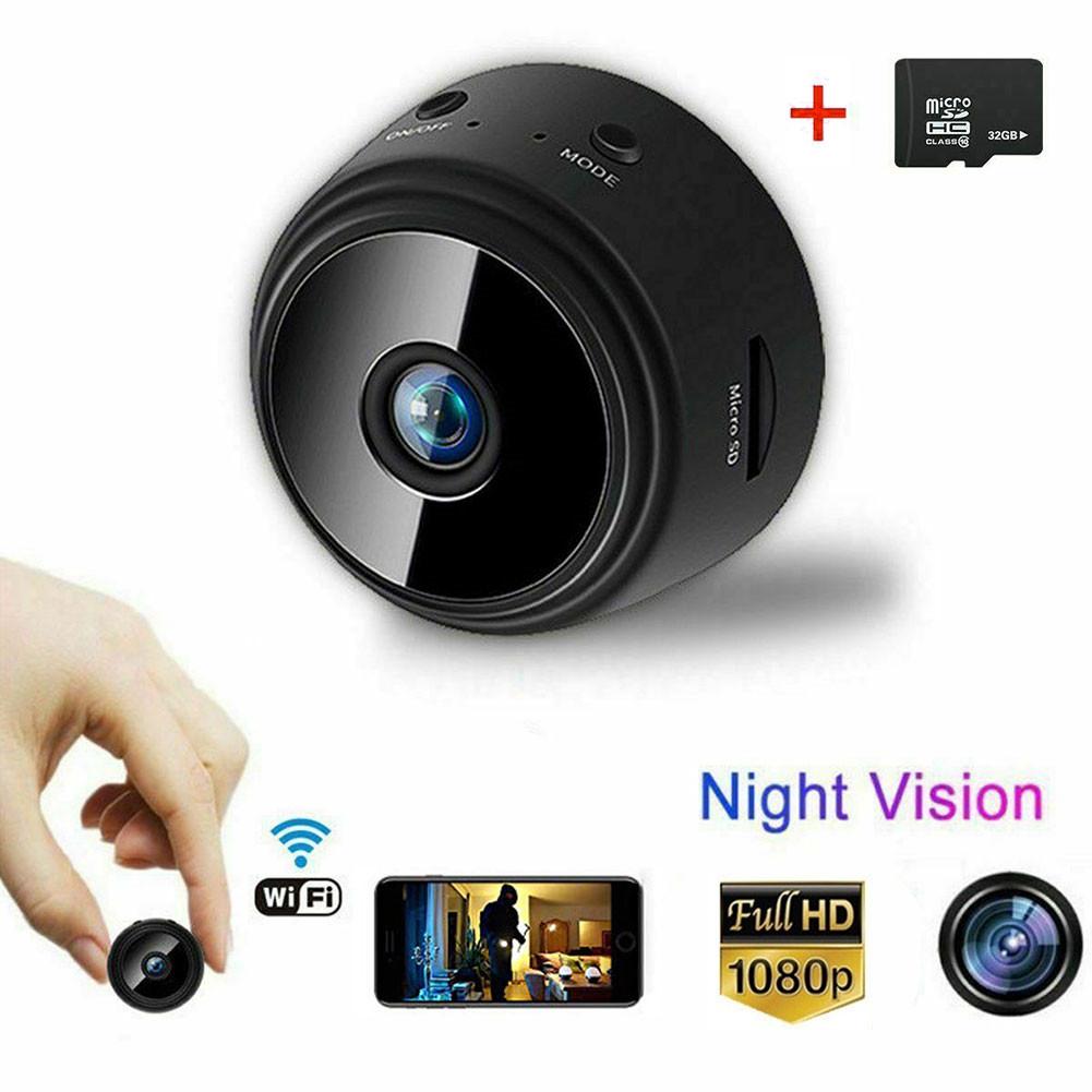 Camera IP mini Wifi âm thanh không dây Máy ghi âm tại nhà An ninh gia đình HD 1080P Tầm nhìn ban đêm 32G