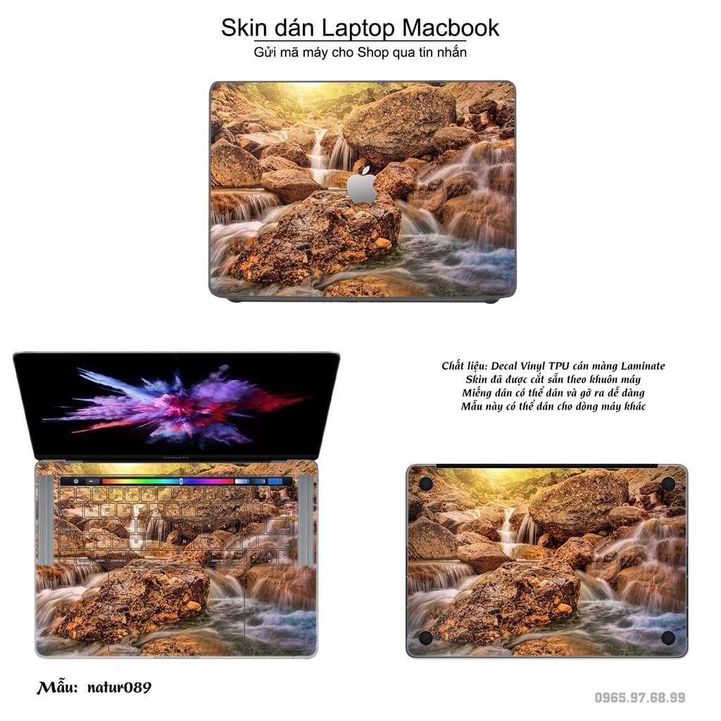 Skin dán Macbook mẫu thiên nhiên (đã cắt sẵn, inbox mã máy cho shop)