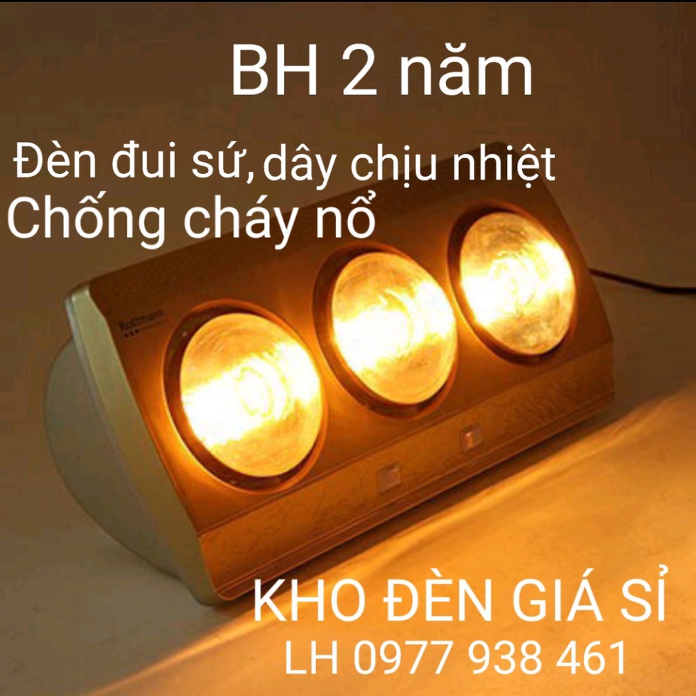 Bóng đèn sưởi, Đèn sưởi nhà tắm 2 bóng , 3 bóng cao cấp chống cháy nổ ( Hàng loại 1 )