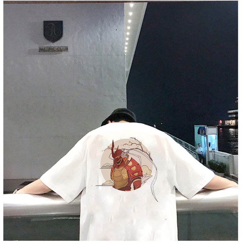 Áo thun unisex độc lạ Samurai form rộng vải dày mịn 2019T1830