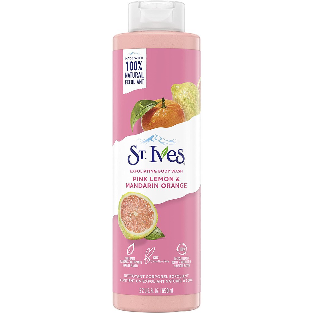 Sữa tắm tẩy tế bào chết và dưỡng da St ives 650ml New 2021