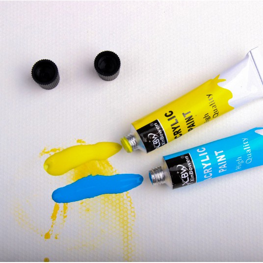 Bộ 12 màu acrylic dạng tuýp (12ml, hộp giấy)