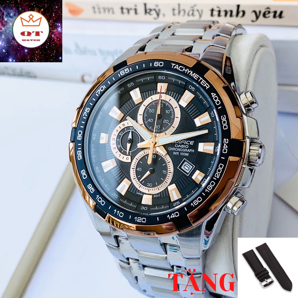 Đồng Hồ Nam CASIO EDIFICE EF-539D-1A5V Chính Hãng Tặng Dây Da Cao Cấp