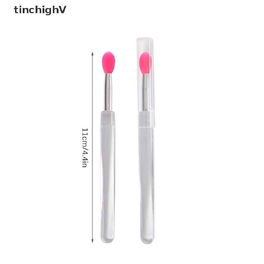 Set 2 Cọ Tô Son Môi Bằng Silicone Kèm Nắp Đậy Chống Bụi