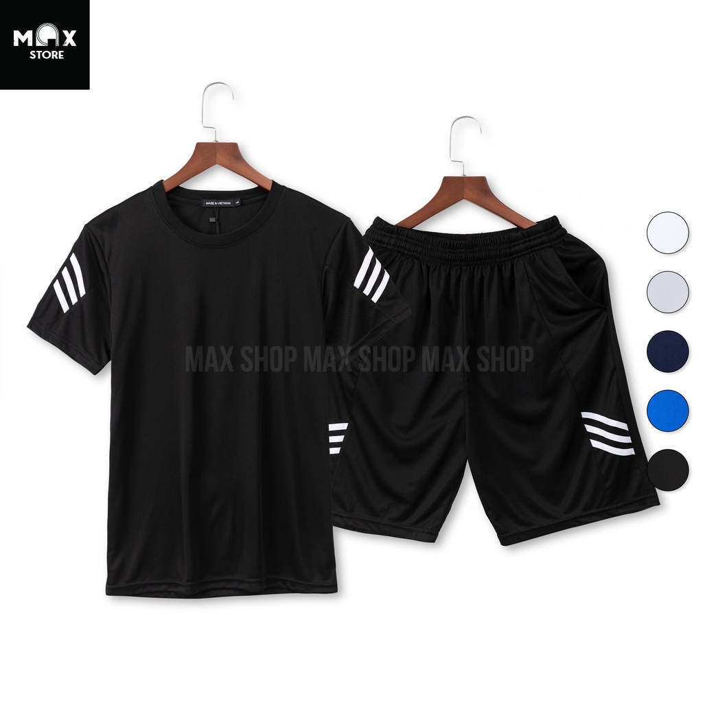 Bộ thể thao nam,bộ quần áo thể thao nam chất thun co giãn, 5 màu trẻ trung năng động full size Mã KAAMax