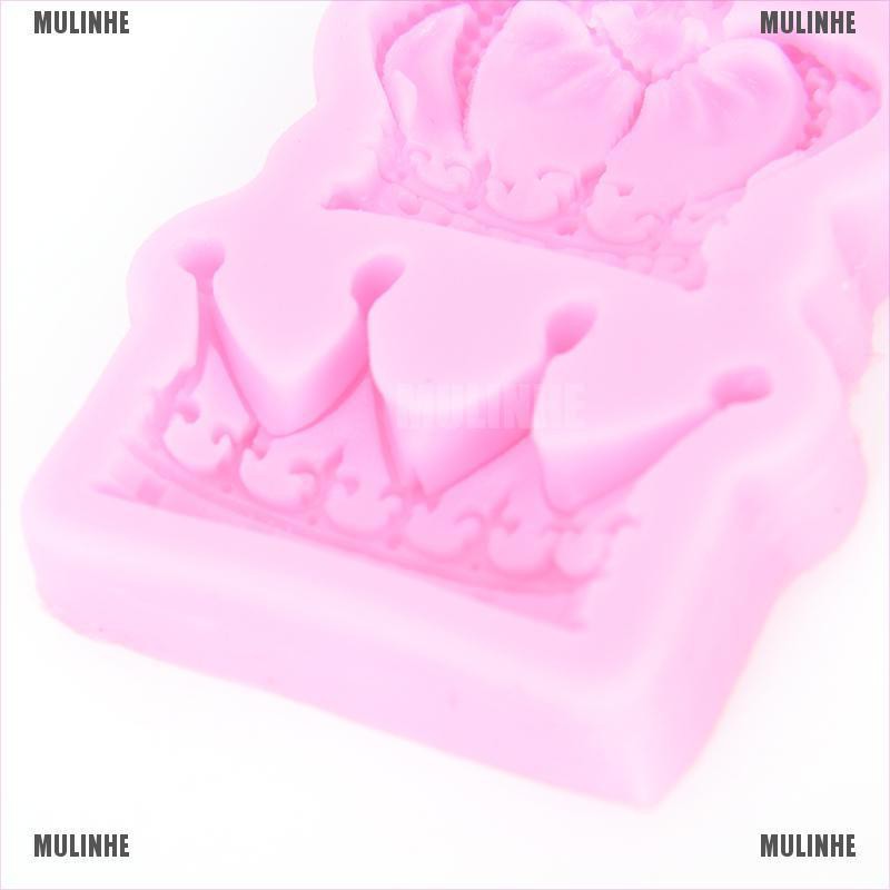 Khuôn Silicone Tạo Hình Vương Miện 3D Trang Trí Bánh