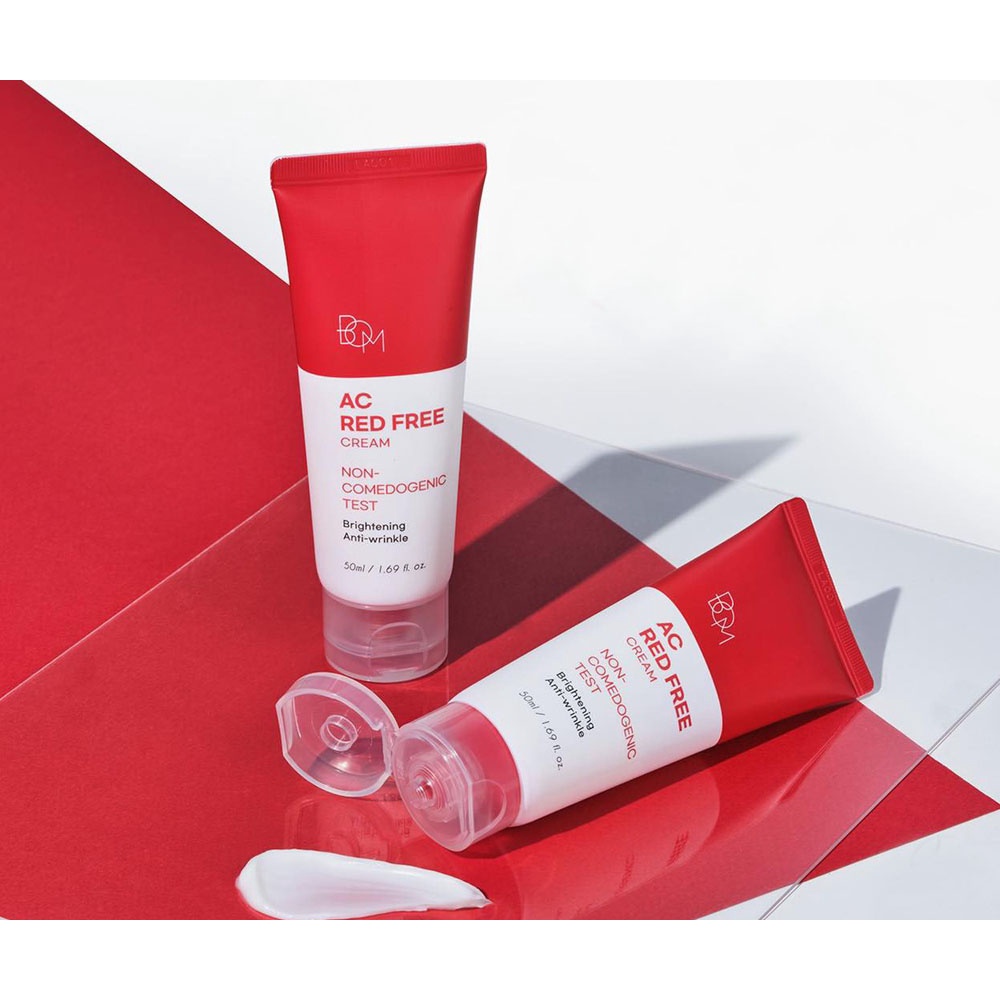 Kem Dưỡng Bom Ac Red Free Sáng Da Ngừa Mụn Cream 50ml