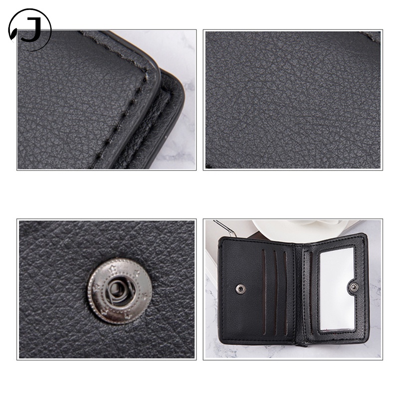 KAITIFEI Ví nữ da cầm tay nhỏ mini ngắn gập đẹp cao cấp giá rẻ bóp đựng tiền thẻ kiểu dáng thời trang cho nữ