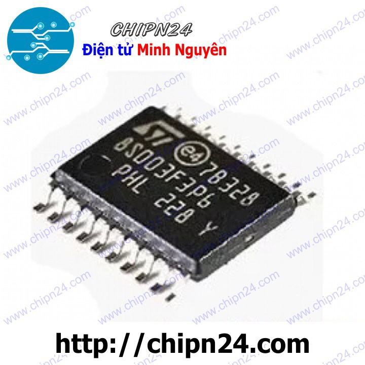 [1 CON] STM8S003F3P6 TSSOP-20 (SMD Dán) (STM8S 003F3P6)