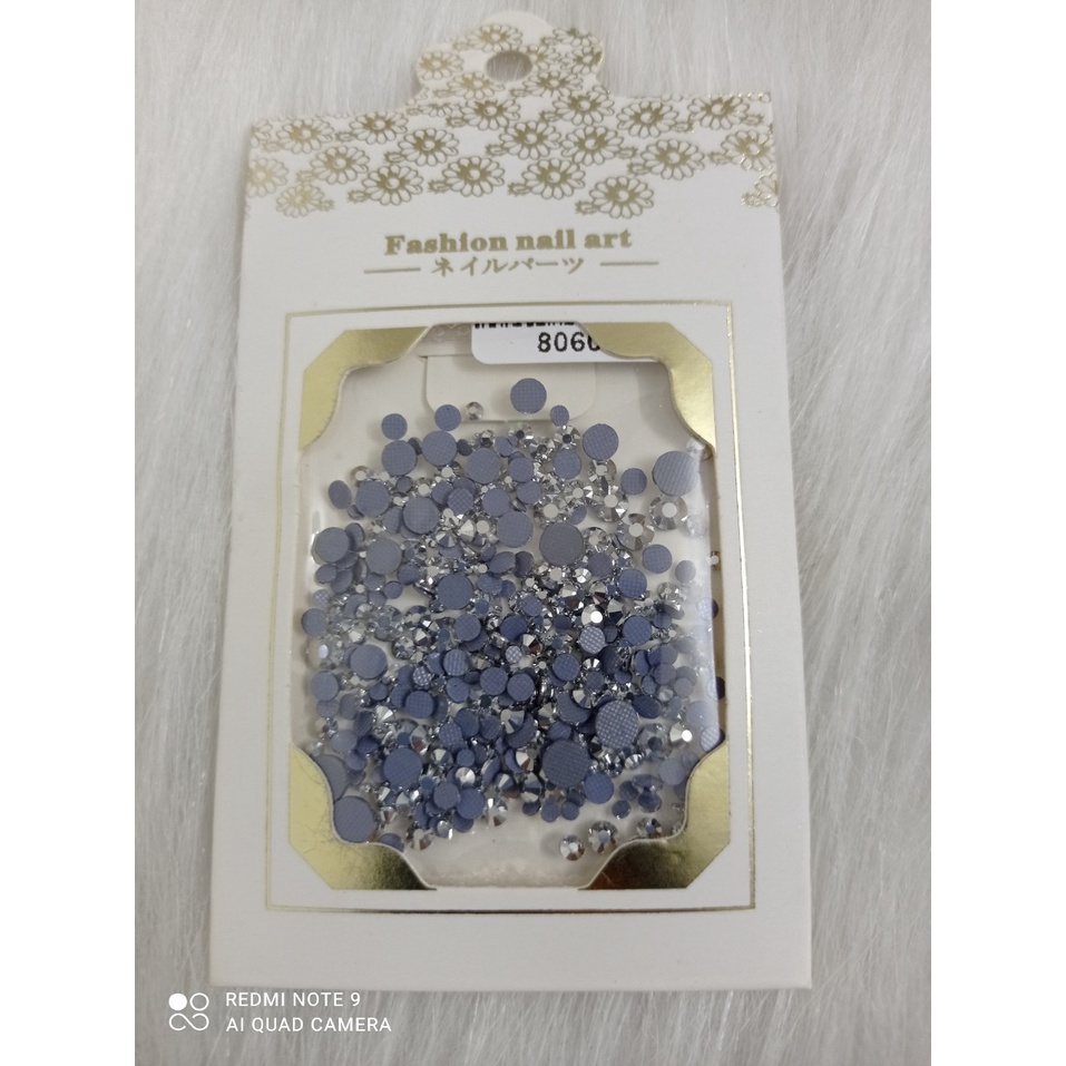 Đá chân keo mix size, đá chân keo gói màu bạc