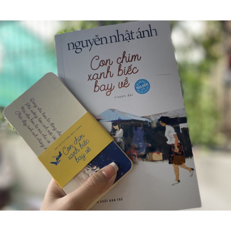 Sách - Con Chim Xanh Biếc Bay Về - Bìa Mềm - Tặng Kèm 6 Postcard- Nguyễn Nhật Ánh