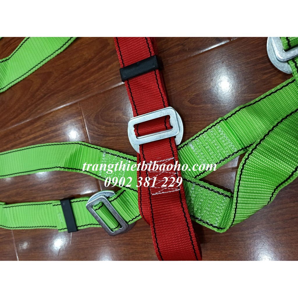 Dây an toàn toàn thân 02 móc thép dây thừng có giảm sốc