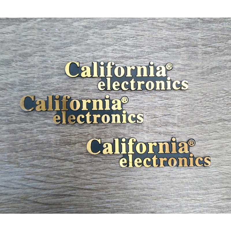 Tem dán loa hoặc amply hiệu California electronics