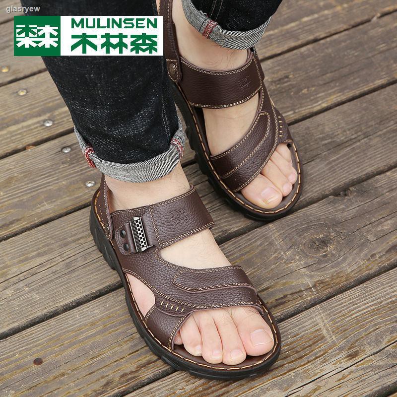 Sandal Linsen Chất Liệu Da Có Size Lớn 2021 Dành Cho Nam Giới