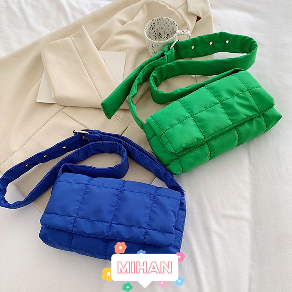 Túi Đeo Vai MIHAN1 Bằng Cotton Nhẹ Họa Tiết Kẻ Sọc