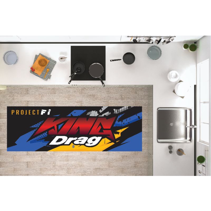 Thảm lót xe máy kiểu Racing 60X2M