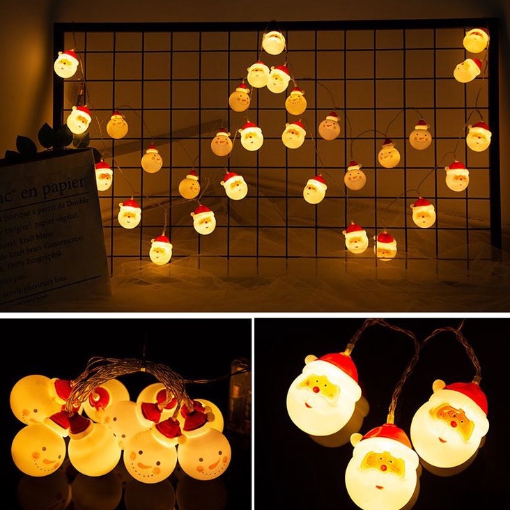 Dây Đèn LED Trang Trí Giáng Sinh (Không Bao Gồm Pin)