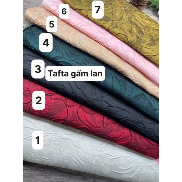 Vải gấm lan, tafta gấm lan