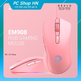 Chuột Gaming DAREU EM908 QUEEN (LED RGB, BRAVO sensor)