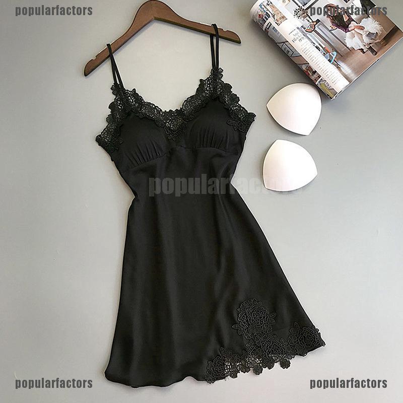 Váy ngủ 2 dây có xốp nâng ngực phi bóng quyến rũ dành cho quý cô | BigBuy360 - bigbuy360.vn