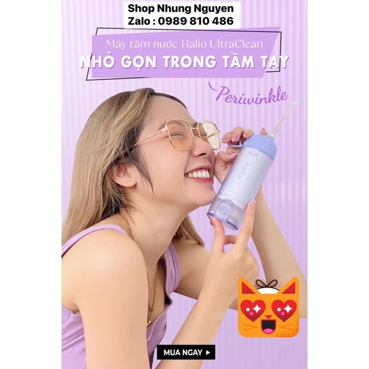 Máy Tăm Nước Cầm Tay Halio Professional Cordless Oral Irrigator Vệ Sinh Răng Đến 99,99%, Chăm Sóc Tối Ưu