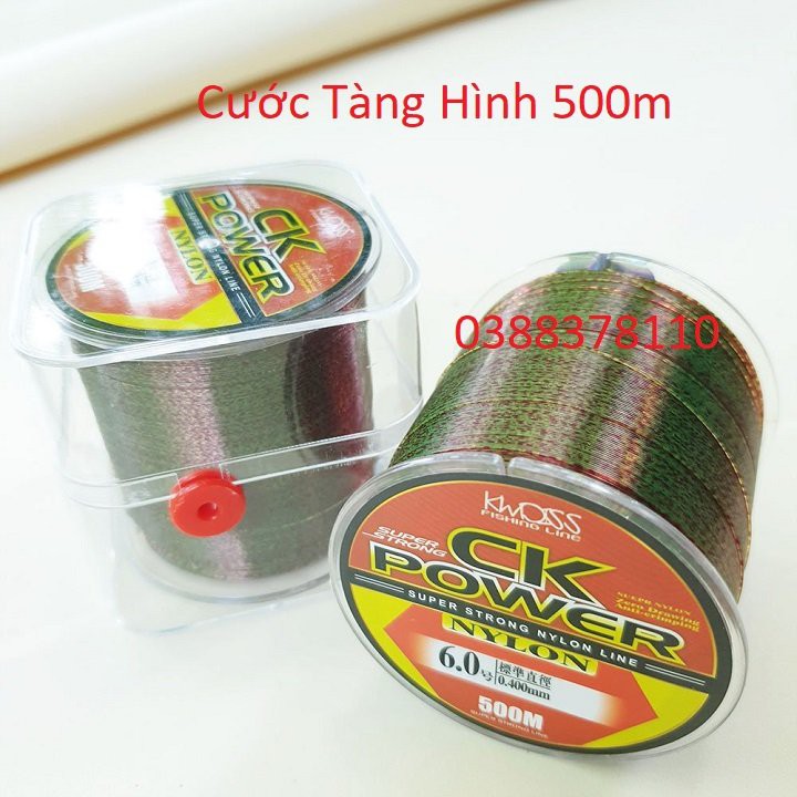 Dây Cước Câu Cá Tàng Hình 500m Màu Xanh - DCC 3