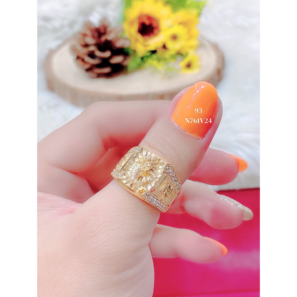 UHA - Nhẫn nam đính xoàn xi kim cao cấp (giá tốt nhất) N761