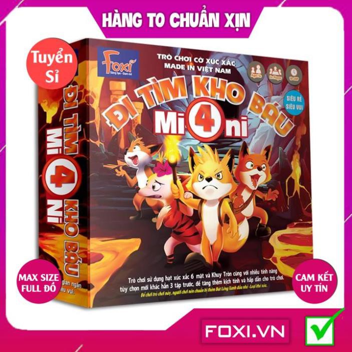 [FREESHIP HÀNG ĐẸP] Board game-Đi tìm kho báu Mini 4 Foxi-trò chơi phát triển khả năng nhớ-logic-suy luận-phán đoán