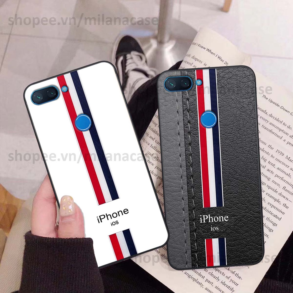 Ốp Xiaomi Mi 8 SE / Mi 8 Lite in giả da phong cách thể thao, cá tính, thời trang