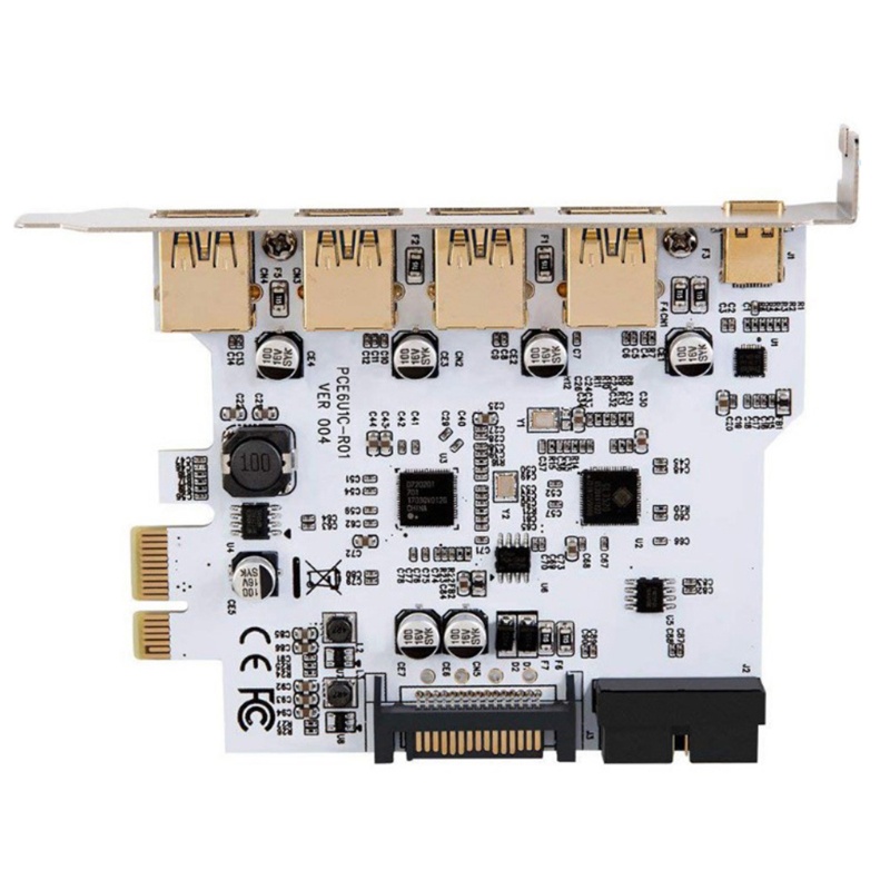 Thẻ Mở Rộng Usb 3.0 Pci-E Type C Di Động Cho Máy Tính Laptop