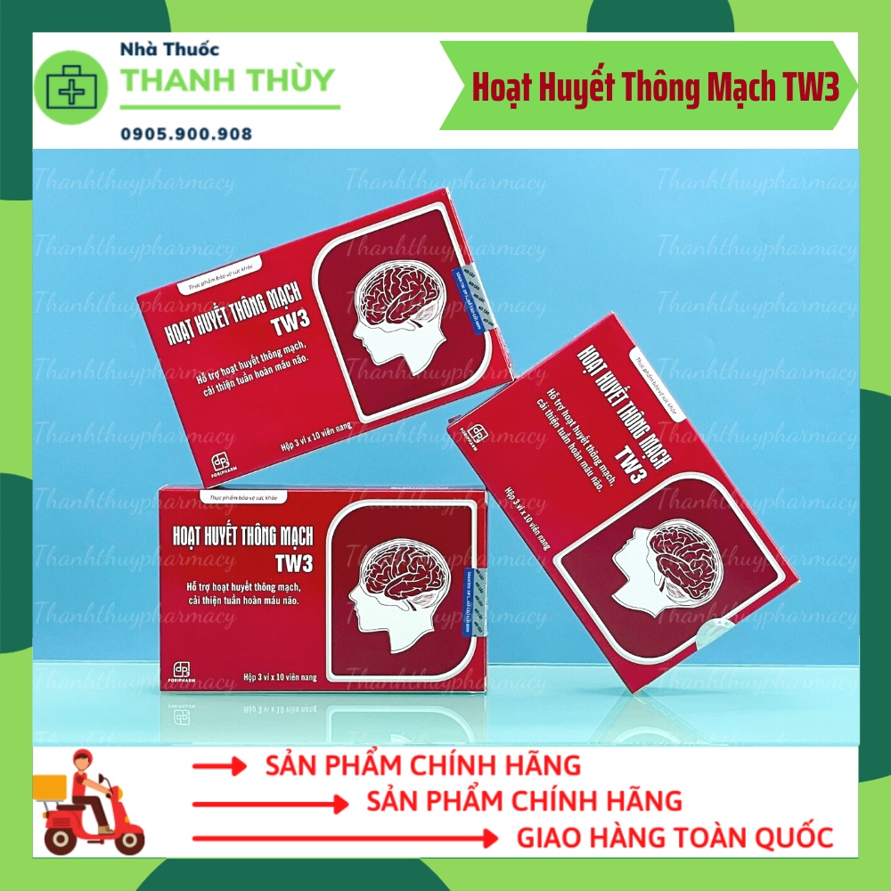 Hoạt Huyết Thông Mạch TW3  Hỗ Trợ Hoạt Huyết Thông Mạch, Cải Thiện Tuần Hoàn Máu Não