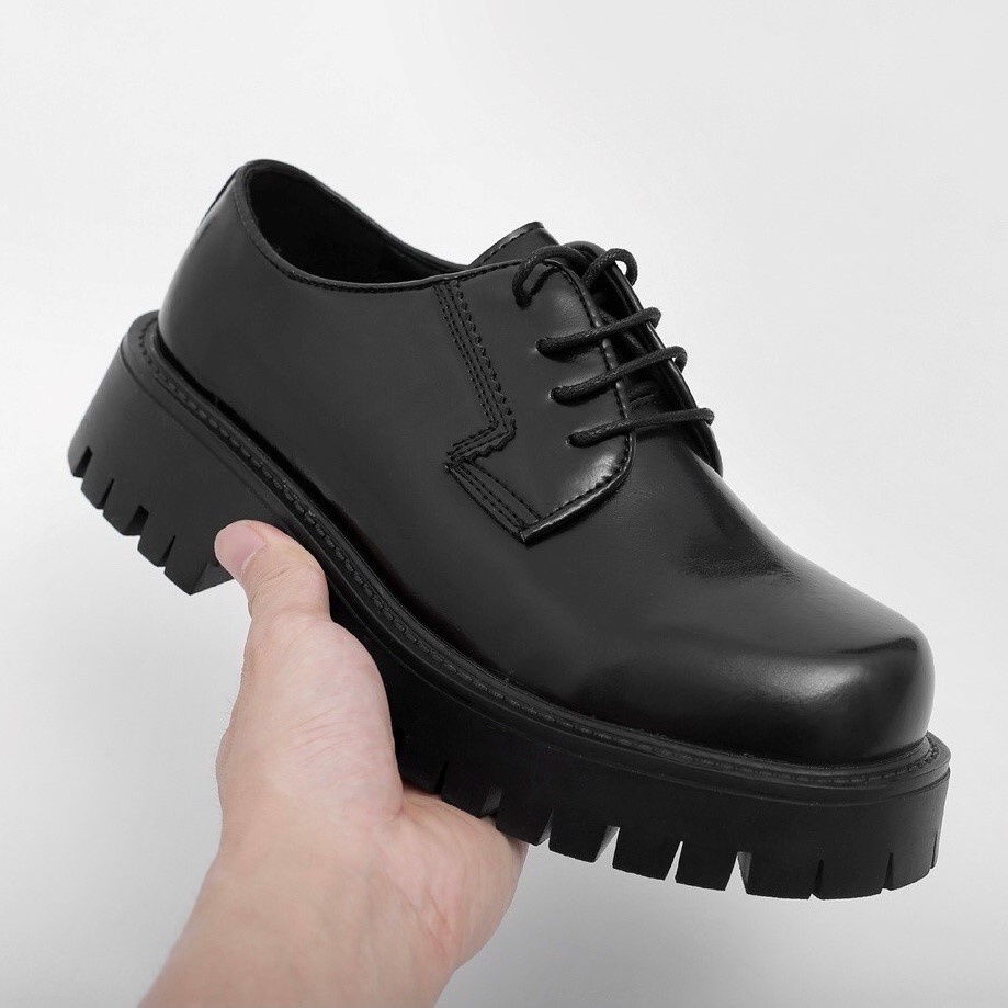 Giày Chunky Derby cao cấp, Giày da nam HOMME hiện đại đế 4,5cm tăng chiều cao 2139-R