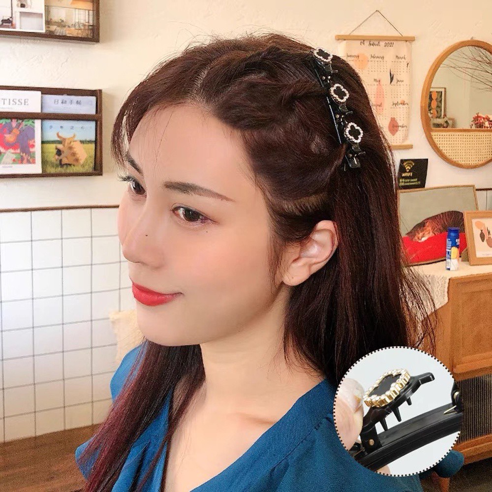 Kẹp Tóc Bện Hình Hoa Mẫu Mới Tiện Lợi Dành Cho Nữ