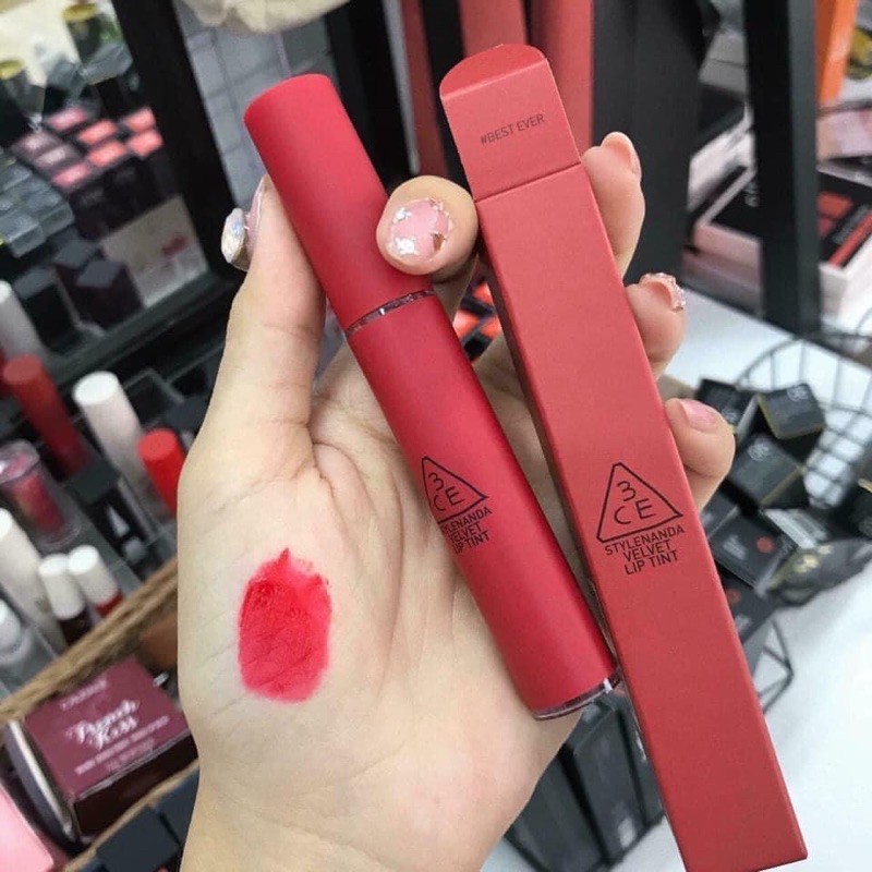 Son Kem Lì 3CE Velvet Lip Tint #Best Ever (màu Đỏ Thuần) Chính hãng