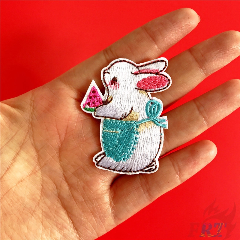 Miếng vá ủi/thêu trang trí quần áo hình thỏ dễ thương