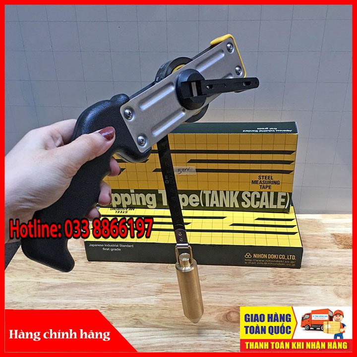 Thước đo bồn xăng dầu 5 m Nihon Doki cao cấp Nhật