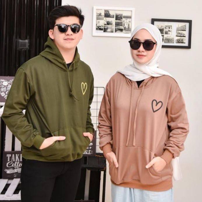 Áo Hoodie Dày Dặn In Hình Trái Tim Thời Trang Cho Nam Nữ Zara