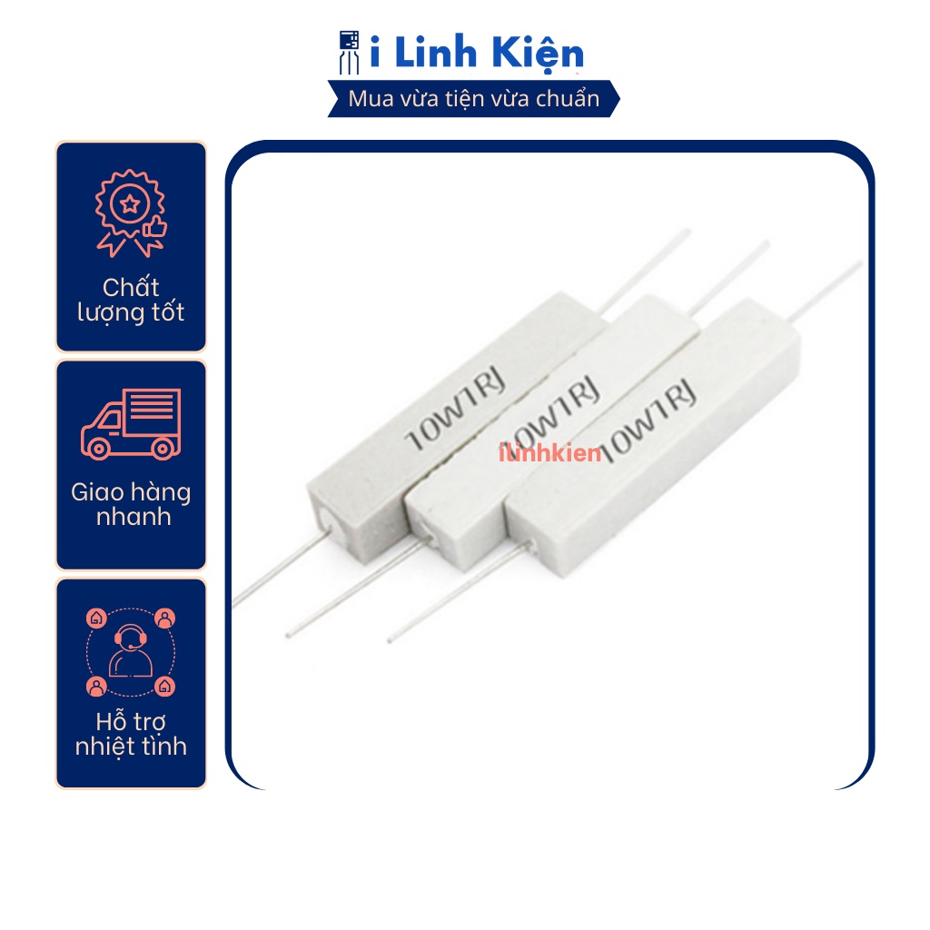 Điện trở sứ 10W 51R – 10K 5%