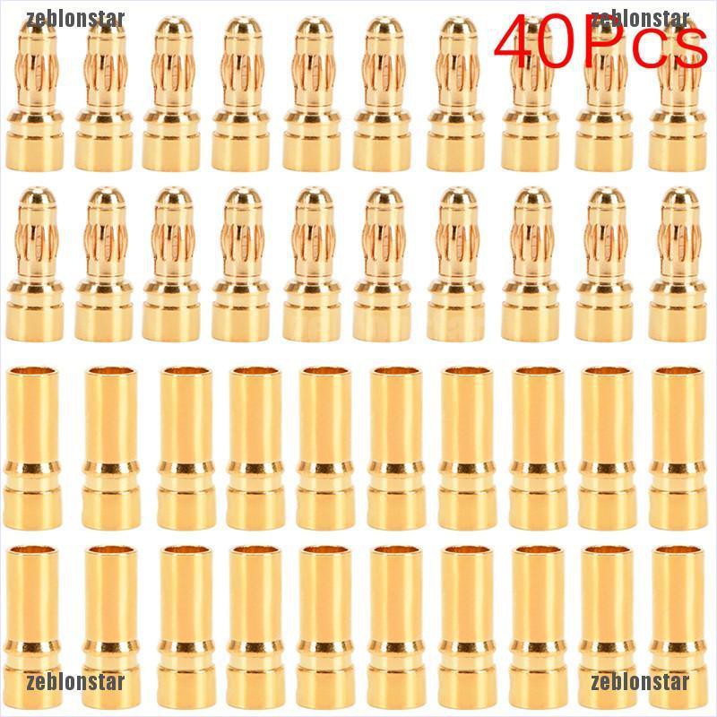 Bộ Jack Cắm Bắp Chuối Mạ Vàng 3.5Mm 40Mm