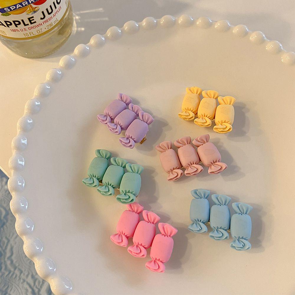 Kẹp Tóc BB Hình Kẹo Nhiều Màu Dễ Thương Thanh Lịch Kiểu Nhật Bản Dành Cho Nữ 3