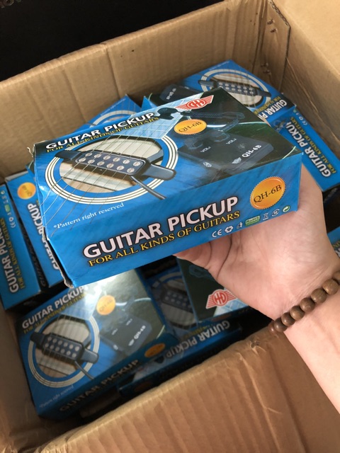 Bộ máy tăng âm guitar Pickup guitar QH-6B