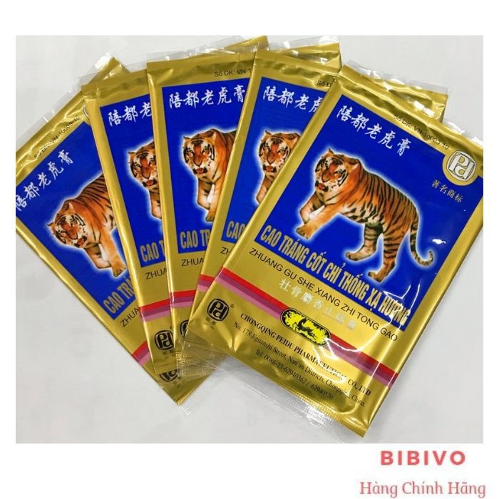 Combo 20 Miếng Cao Dán Con Cọp  + 5 Dầu Cù Là Cao Sao Vàng