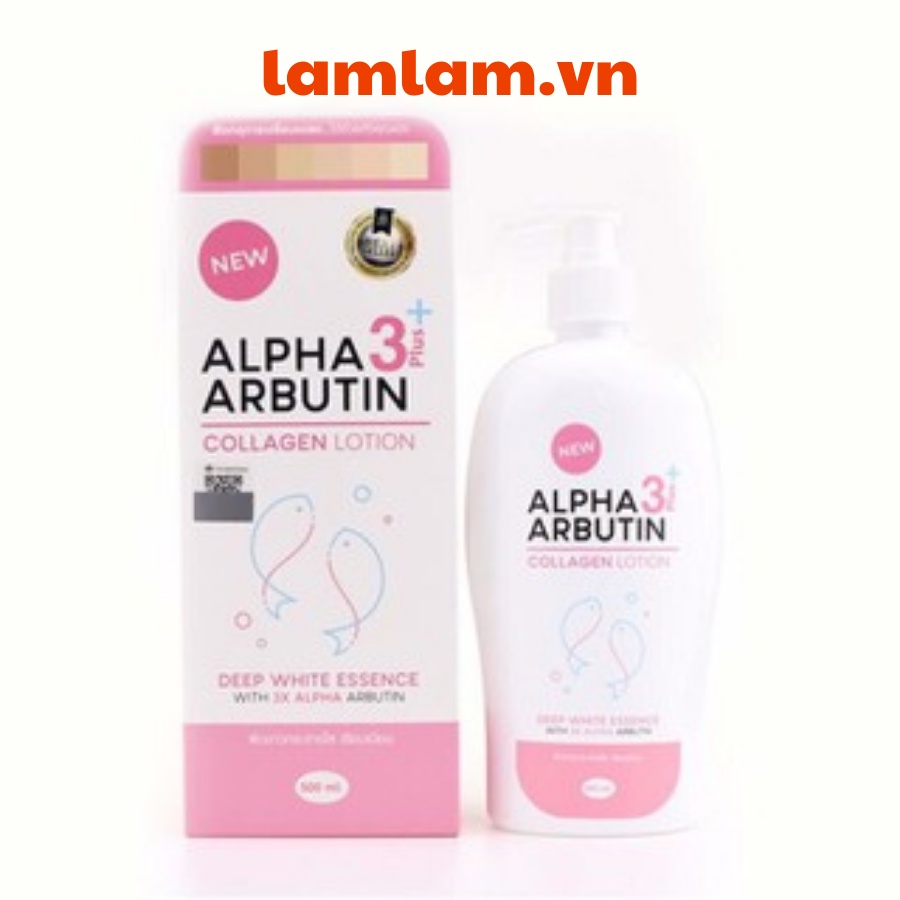 Sữa Dưỡng Trắng Da Alpha Arbutin Collagen Collagen Lotion 3+ Plus 500ml