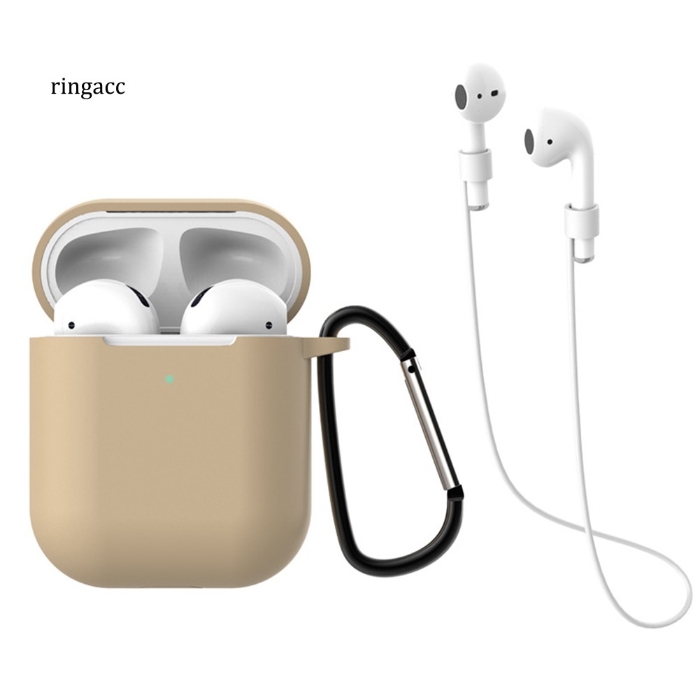 Hộp Đựng Bảo Vệ Tai Nghe Airpods 1 / 2 Có Móc Khóa Tiện Dụng