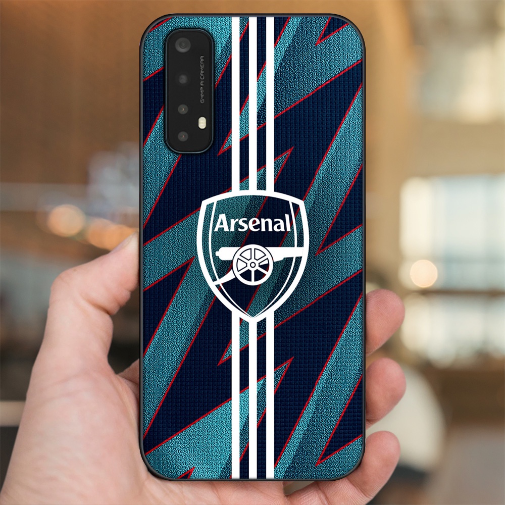 Ốp lưng Realme 7 viền đen in hình Arsenal FC