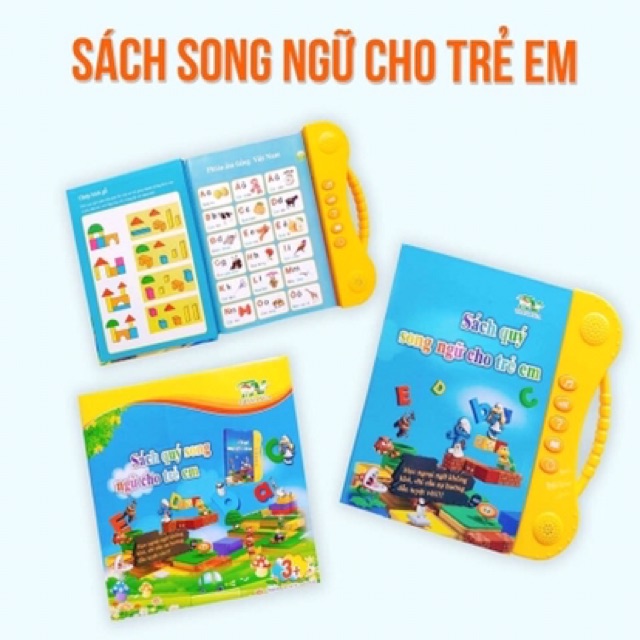[Tặng kèm pin ] Sách quý song ngữ điện tử cho bé mẫu mới [New]