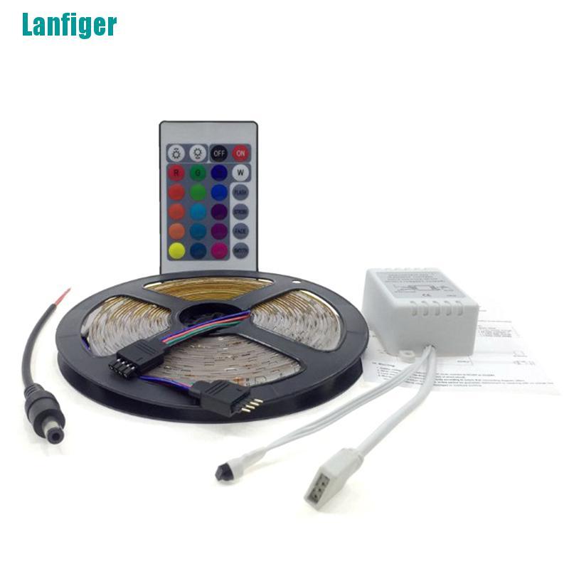 Dây Đèn LED 5M 3528 SMD RGB 600 Bóng 24Key IR Kèm Điều Khiển Từ Xa