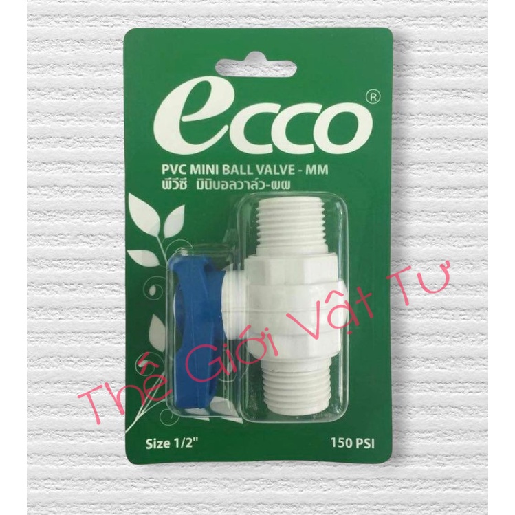 Van nước Ecco 2 đầu ren ngoài nhập khẩu từ Thái Lan