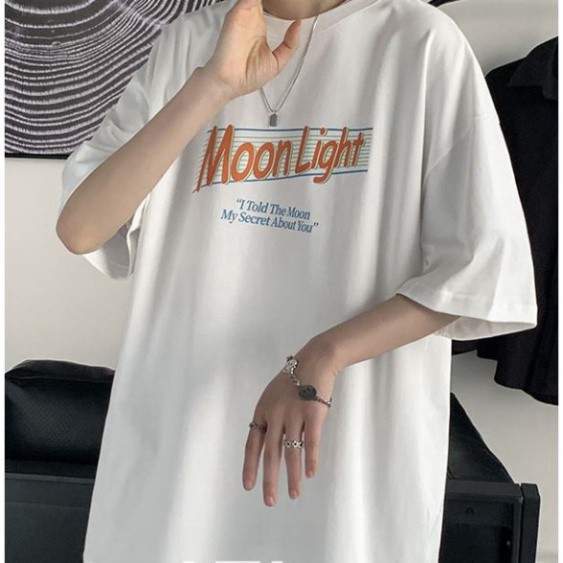 ÁO THUN, ÁO PHÔNG TAY LỠ UNISEX FORM RỘNG OVERSIZE ANIME MOON LIGHT M662 KL SHOP TTSHOP